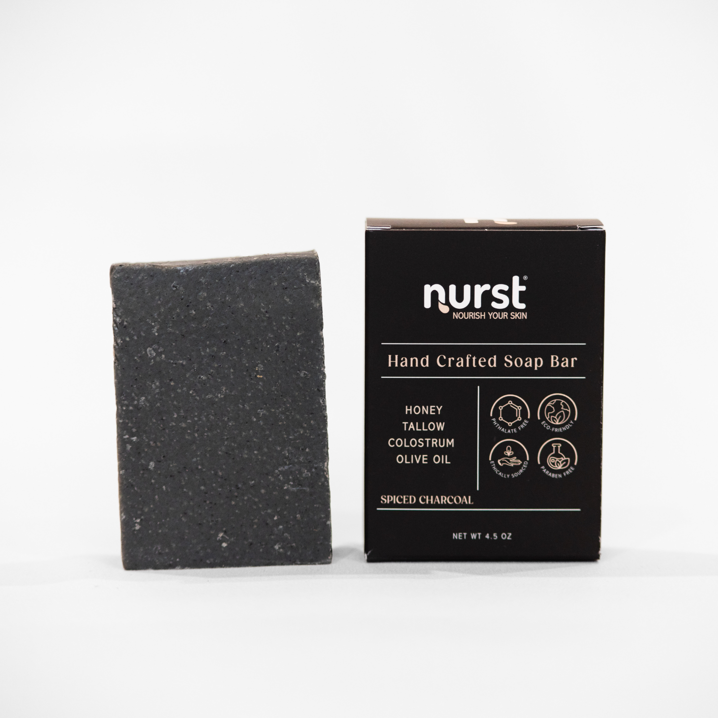 Nurst Nurst ™ Spiced Charcoal Soap Bar – Royal Family Farms